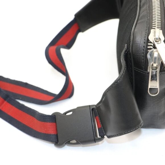 Gucci Soft GG Supreme Monogram Web Belt Bag - Black/Grey - Picture 6 of 16
